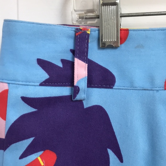 NWT Nooworks sz XXL Business Pant in snacks Food graphics blue pleated trousers - Picture 13 of 13